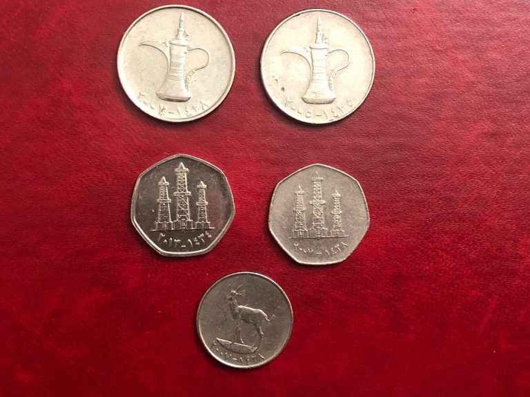 Read more about the article United arab emirates 5 coins 2005-2013