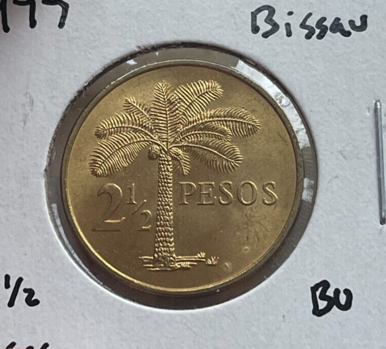 Read more about the article 1977 Guinea-Bissau 2 1/2 Peso – Uncirculated  bg