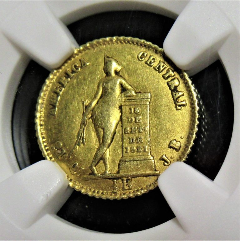Read more about the article Costa Rica: Republic gold 1/2 Escudo 1850-JB AU Details NGC.