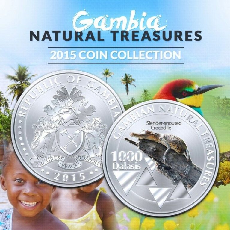 Read more about the article Gambia 1000 Dalasis 2015 UNC Slender-snouted Crocodile Commemorative RARE coin