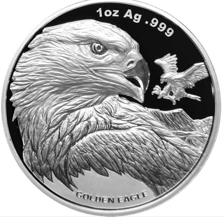 Read more about the article 2023 Samoa golden Eagle 1 oz silver Proof-like coin in capsule