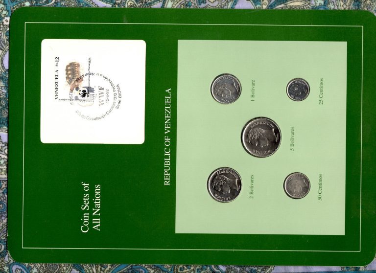Read more about the article Coin Sets of All Nations Venezuela  w/card 1988 – 1989 UNC Tortuga Espansa