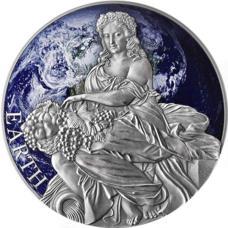 Read more about the article 2022 Cameroon Earth Planets and Gods 2oz Silver Antiqued Coin