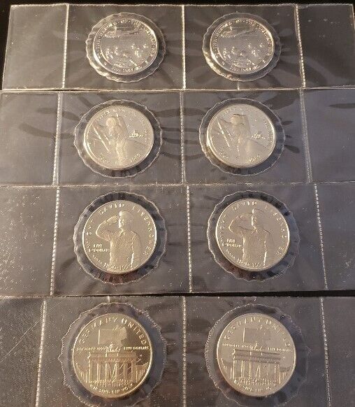 Read more about the article 1990 Republic Marshall Islands Coins Vietnam  Men on Moon  Eisenhower  Germany