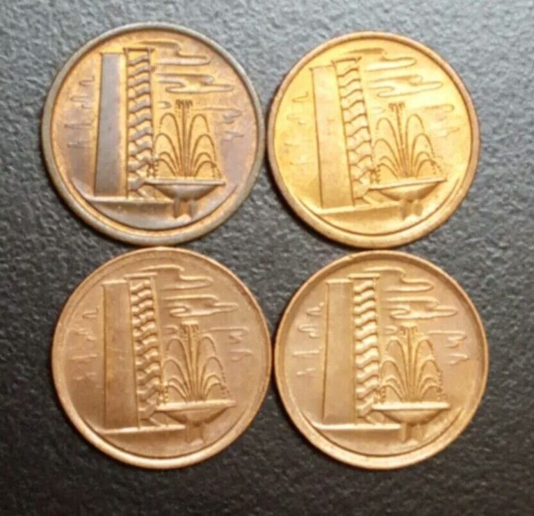 Read more about the article 1971 1976 1984 SINGAPORE 1 CENT KM 1a LOT OF 4 COINS APARTMENT BUILDING