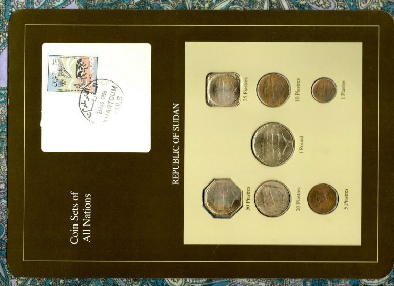 Read more about the article Coin Sets of All Nations Sudan UNC RARE 7 Coin 1987 but 5 Piastres 1983