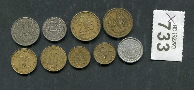 Read more about the article Lot of   9     coins of        West African Countries