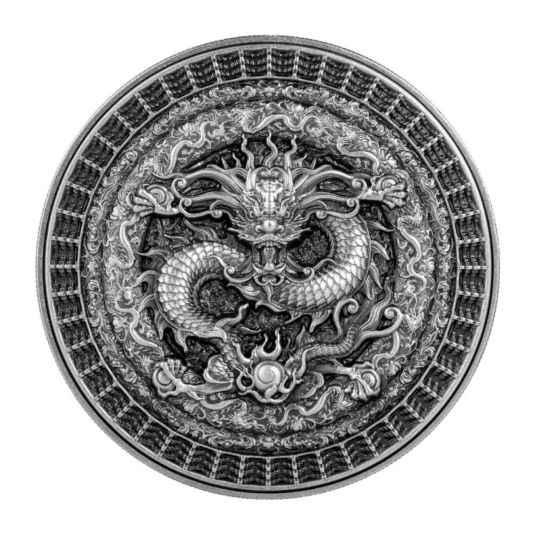 Read more about the article 2023 Chad The Forbidden Dragon 1oz 999 Silver High Relief Antique Mintage 688