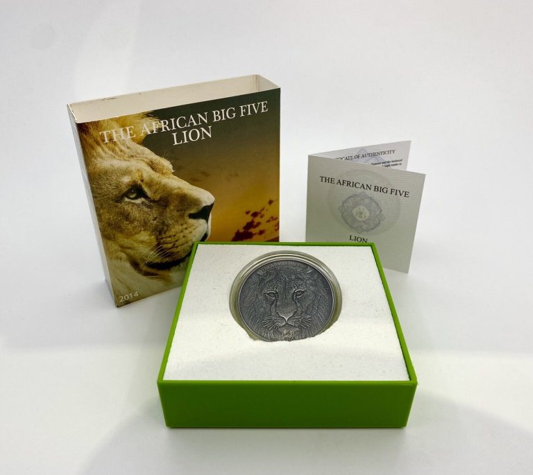 Read more about the article 2014 African Big Five Burkina Faso Lion 1oz Silver Coin .999