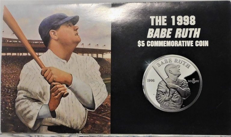 Read more about the article Marshall Islands Babe Ruth Coin and Folio  KM# 478 (1998)