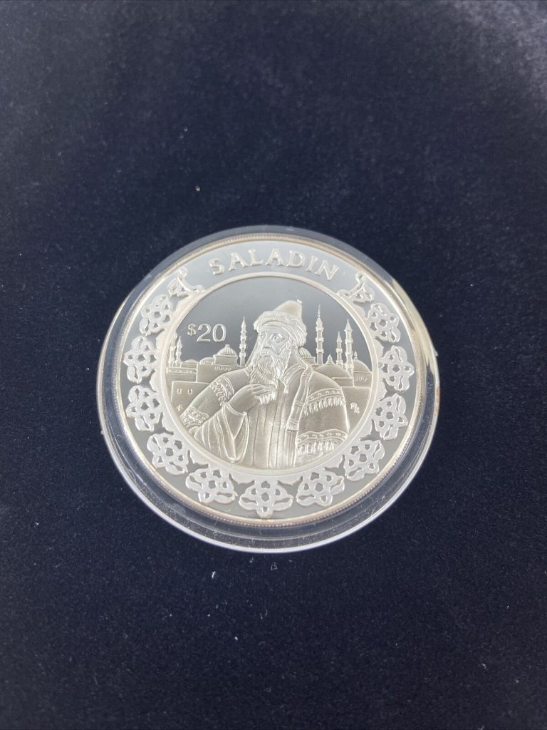 Read more about the article 1997 LIBERIA $20 Dollars World’s Conqueror Saladin Silver Proof Coin