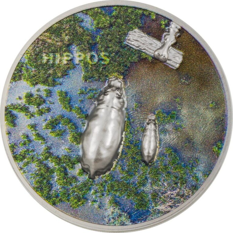 Read more about the article 2023 Palau 1 oz Silver $5 Split Views: Hippos Proof Coin
