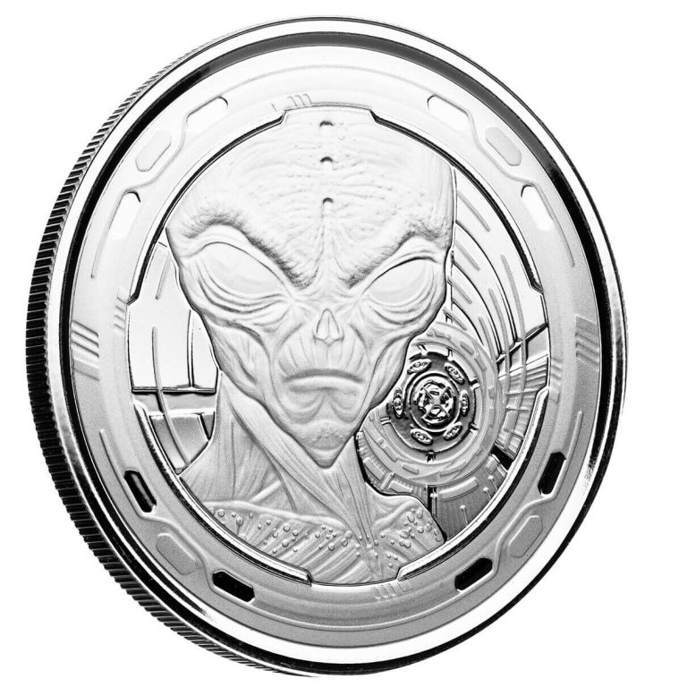 Read more about the article 2022 Silver Ghana Alien 1 oz BU in capsule NEW RELEASE