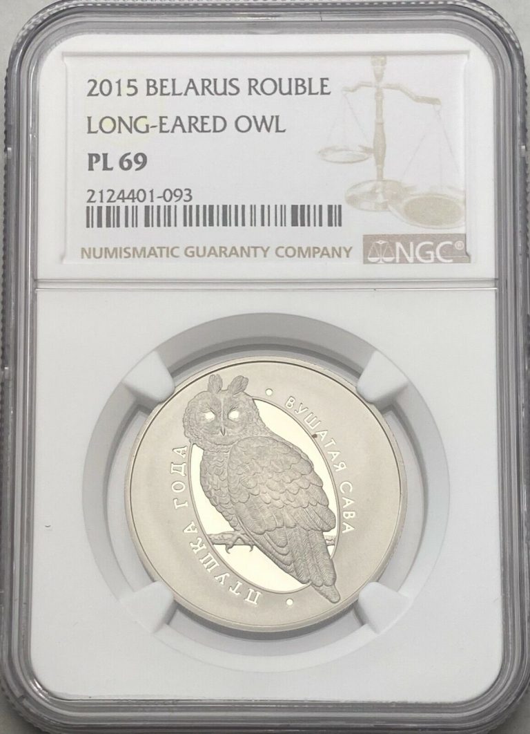 Read more about the article 2015 BELARUS ROUBLE LONG-EARED OWL NGC PL 69 HIGH GRADE GEM LOW MINTAGE