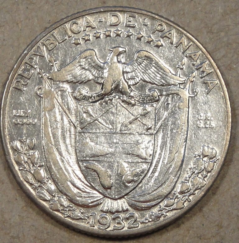 Read more about the article 1932 Panama 1/4 Balboa Borderline XF cleaned