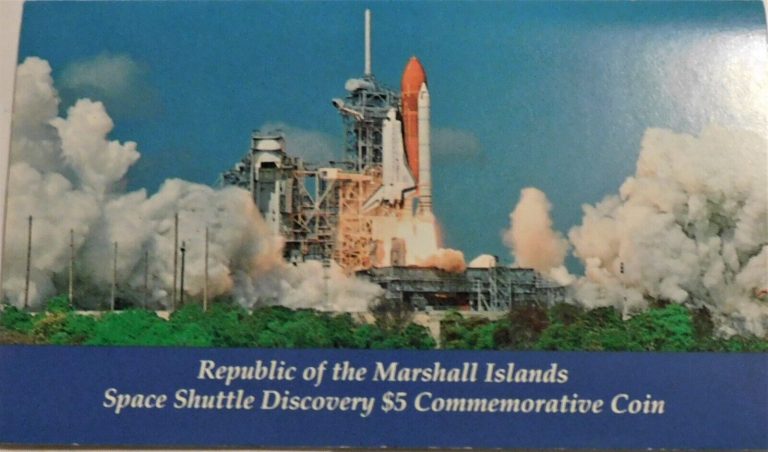 Read more about the article Marshall Islands First Launch of Space Shuttle “Discovery”  1988 Coin and Folio