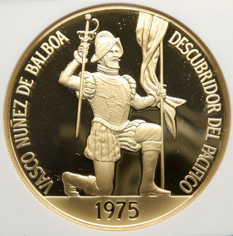 Read more about the article 1975 PANAMA CONQUISTADOR BALBOA Liberty Vintage OLD Gold 500 Bal Coin i92476