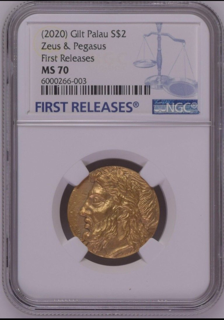 Read more about the article NGC MS70 FR 2020 Palau Ancient Greek Pegasus Zeus and Pegasus Silver coin 12gram