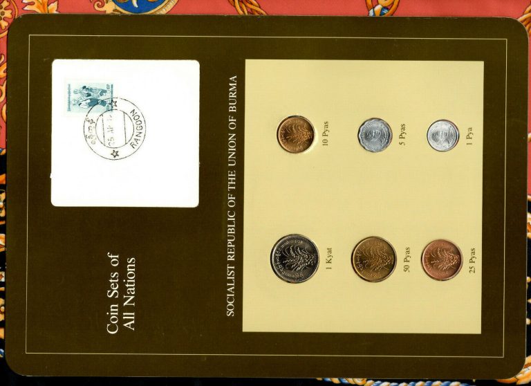 Read more about the article Coin Sets of All Nations Burma w/card 1966 – 1983 UNC 10P stamp