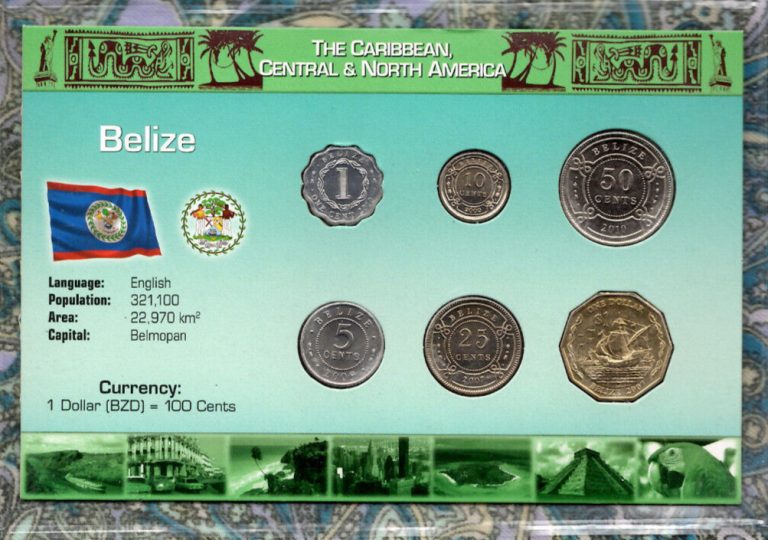 Read more about the article Littleton World Coin Set Belize UNC 2000-2010 $1  25 cents 2007 10 cents 2000