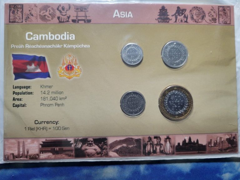 Read more about the article CAMBODIA LITTLETON CARD 4 BU COINS SET NEW AND NICE SEALED PLASTIC