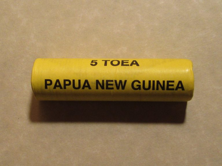 Read more about the article 2009 Papua New Guinea Coin 5t TURTLE  full roll of coins 50 Pc  Plateless turtle