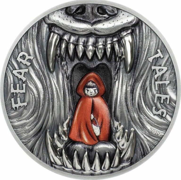 Read more about the article 2019 Palau Fear Tales LITTLE RED RIDING HOOD 2oz .999 SIlver Antiqued Coin