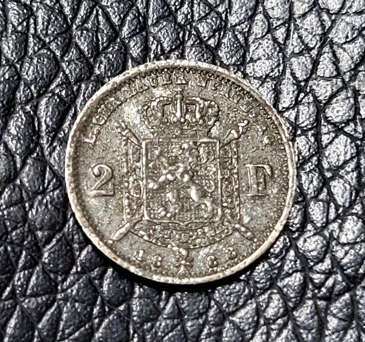 Read more about the article 1888 Belgium 2 Francs Сoin