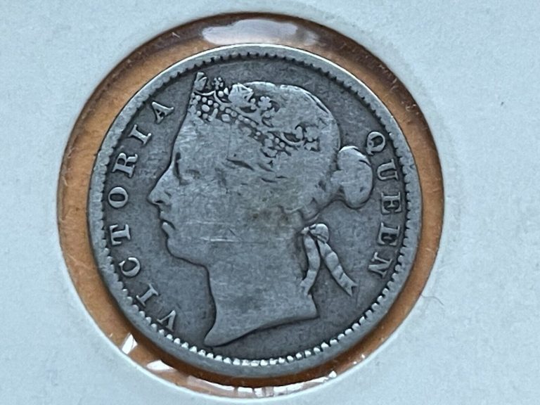 Read more about the article Straits Settlements 10 cents silver coin  issued in 1893  circulated