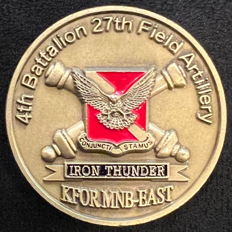 Read more about the article 4th Battalion 17th Field Artillery Task Force Falcon 2B Kosovo Challenge Coin