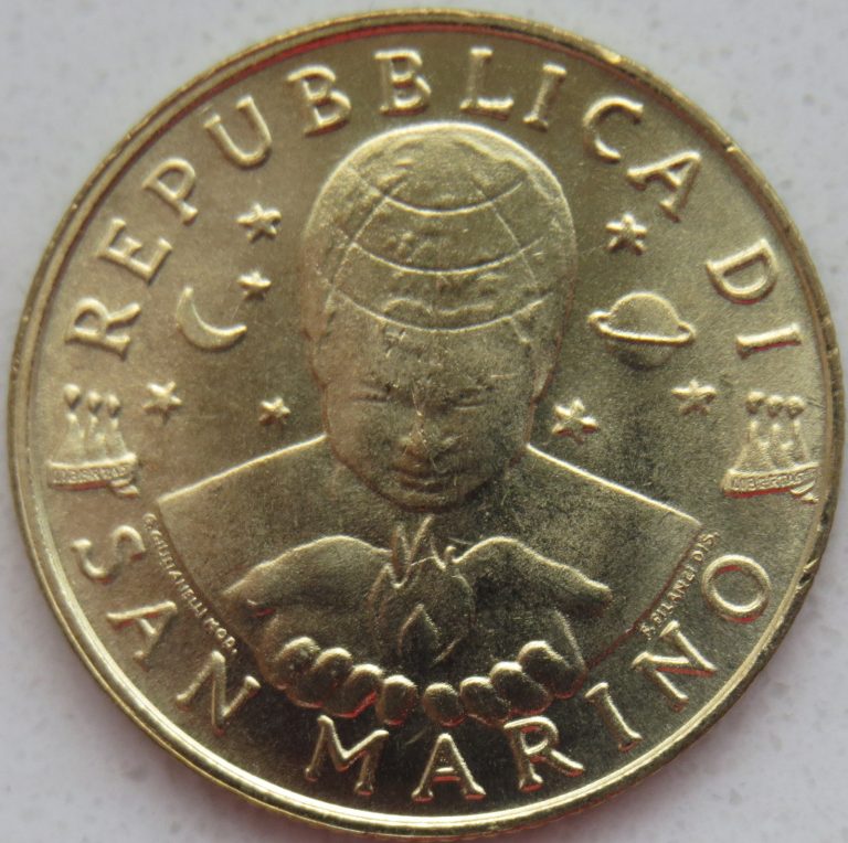 Read more about the article San Marino 200 lire 1997 “Painting”   KM# 366  UNC