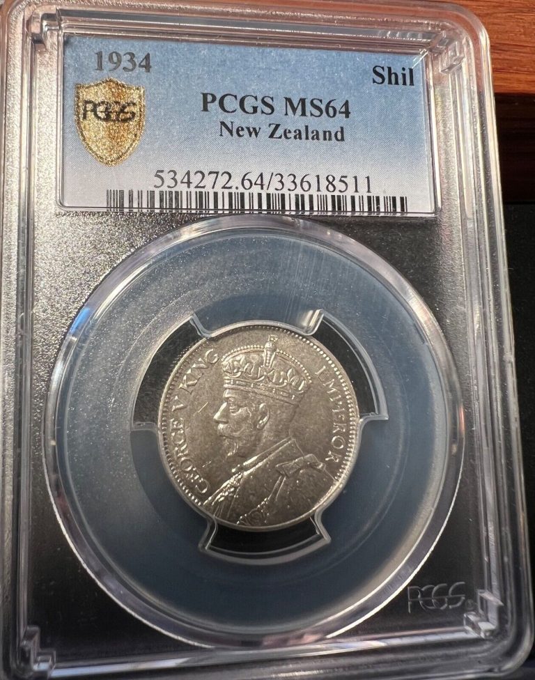 Read more about the article New Zealand 1934 Shilling. PCGS MS64