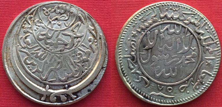 Read more about the article YEMEN   SILVER 1/2 AHMADI RIYAL 1375 AH IMAM AHHMED ( BA.1 )   EXTREMELY RARE