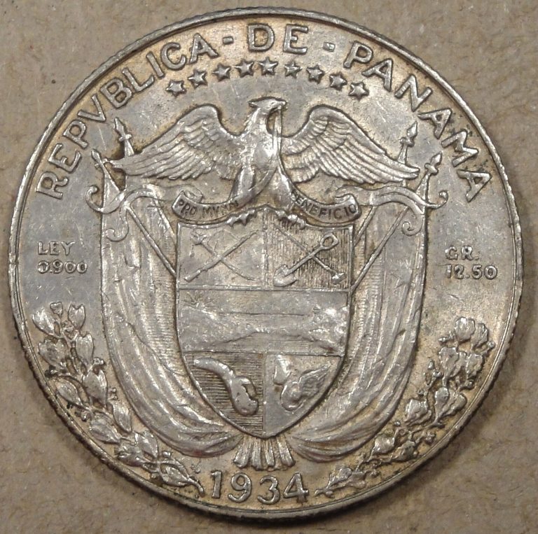 Read more about the article 1934 Panama 1/2 Balboa AU