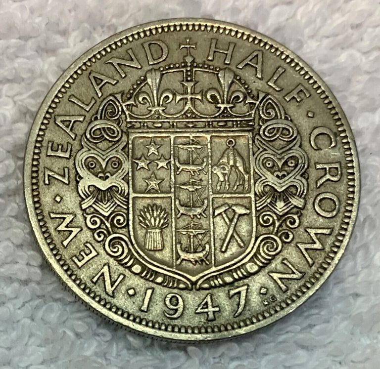 Read more about the article 1947 New Zealand Half Crown Coin