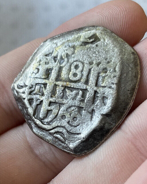 Read more about the article 8 reales Cob 1766 Spanish colonial coin Silver Potosi Mint Read Description