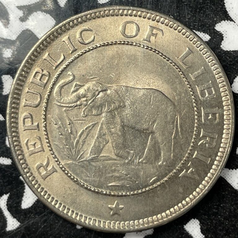 Read more about the article 1941 Liberia 1 Cent (Many Available)High Grade! Beautiful!(1 Coin Only) Elephant