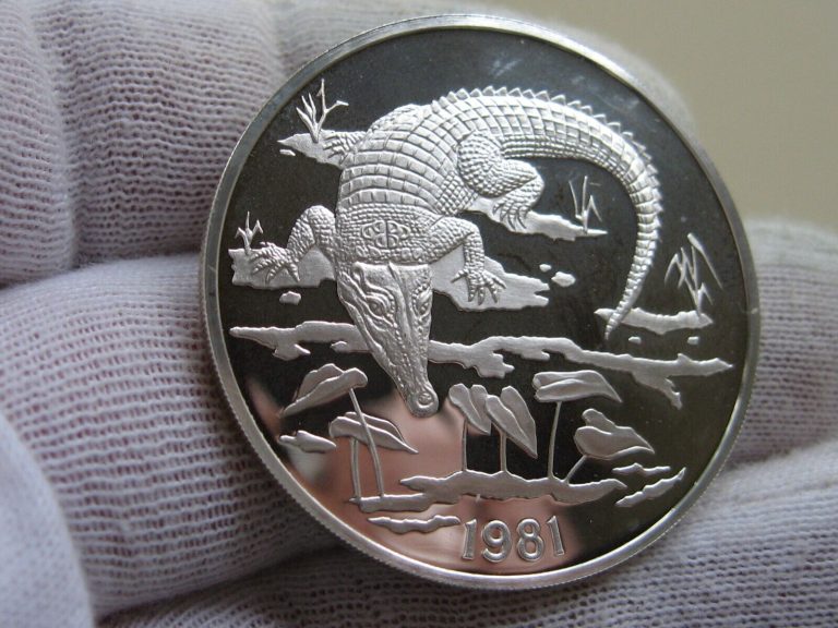 Read more about the article Jamaica 1981 Silver $10 Deep Cameo Proof DCAM Crocodile  excellent eye appeal!