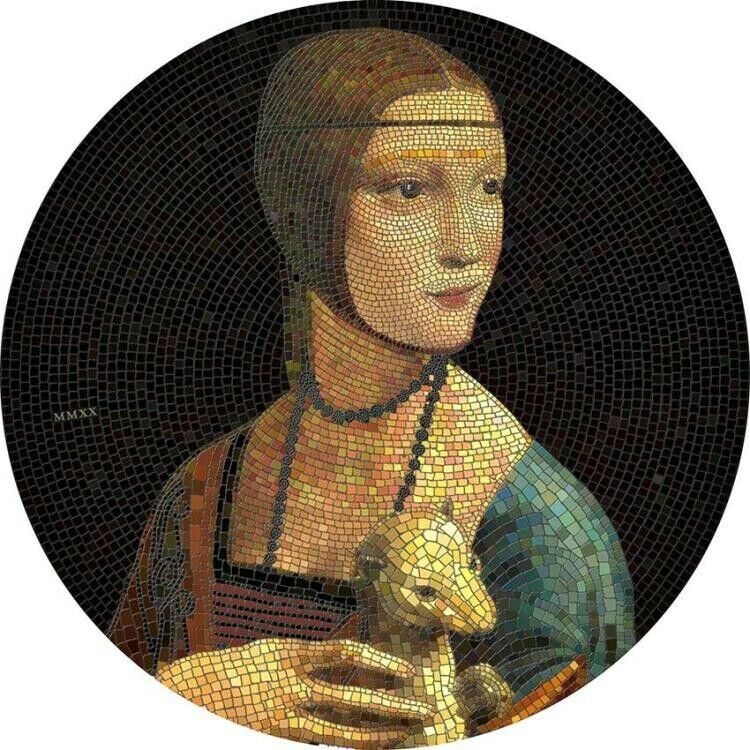 Read more about the article LADY WITH AN ERMINE Great Micromosaic Passion 3 Oz Silver Coin 20$ Palau 2020
