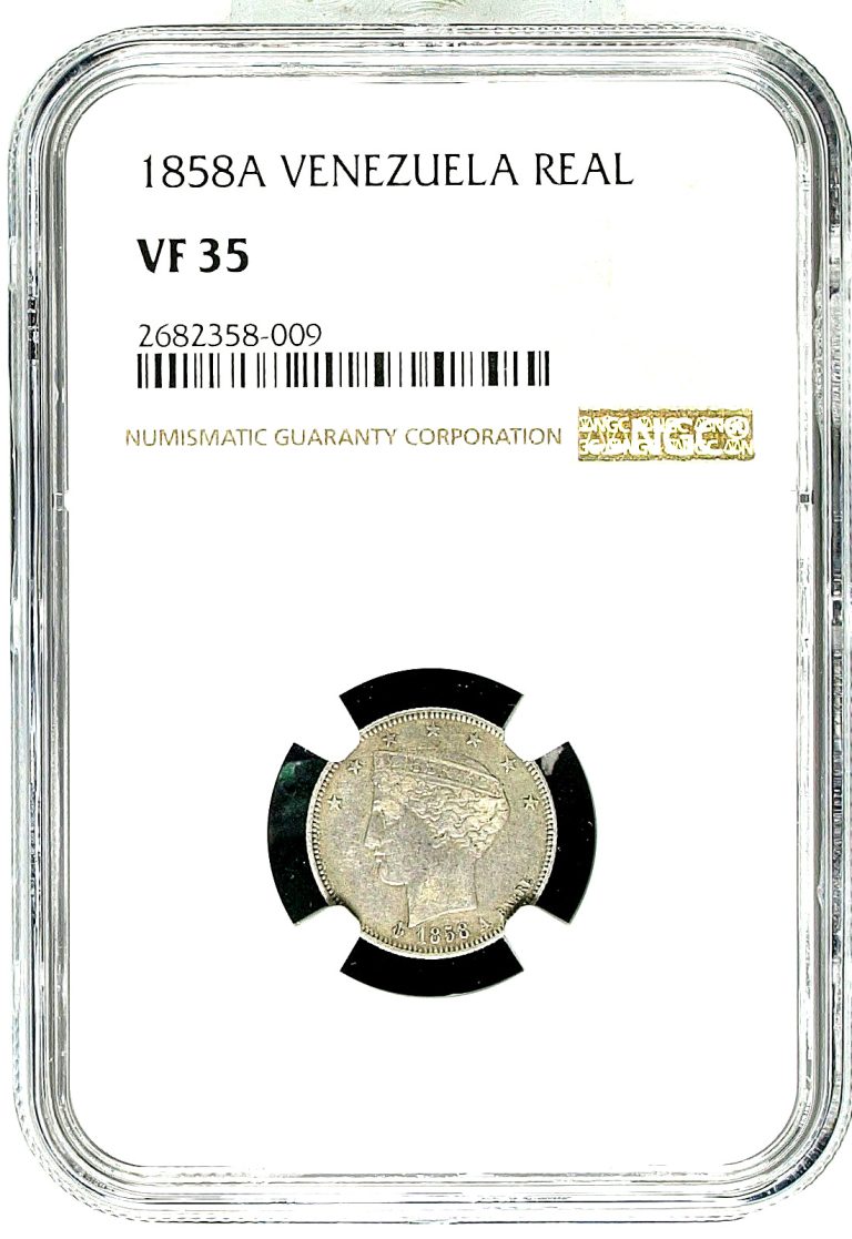 Read more about the article Venezuela 1958A 1 REAL  Rare SILVER COINE-  VF-35 MA-S-33