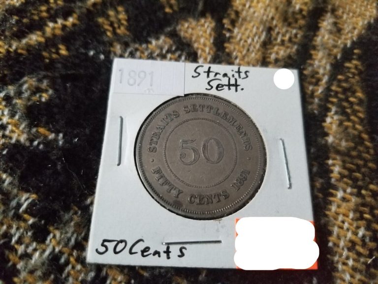 Read more about the article Straits Settlements 50 Cents 1891 Silver Circulated