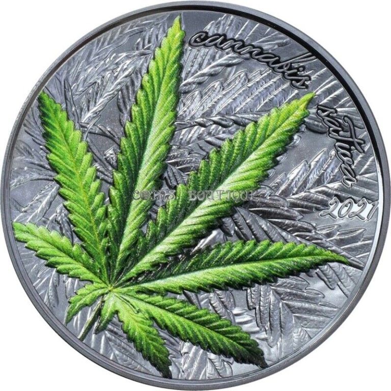 Read more about the article 2021 Cannabis Sativa 1oz silver coin black proof Benin