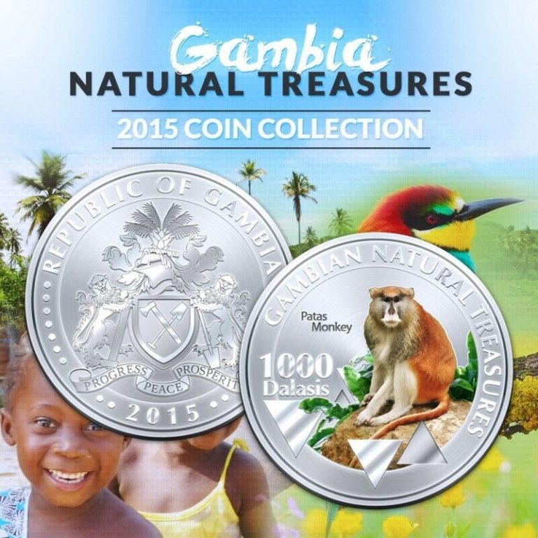 Read more about the article Gambia 1000 Dalasis 2015 UNC Patas Monkey Commemorative RARE coin