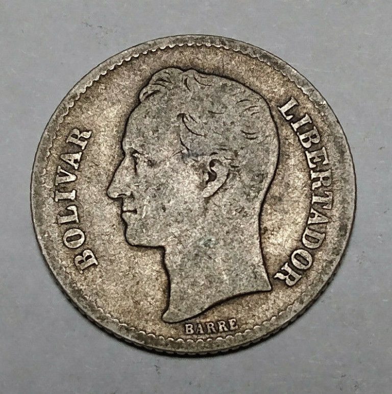 Read more about the article 1936 Venezuela Un Bolivar .835 Silver Coin Simon Bolivar Liberator