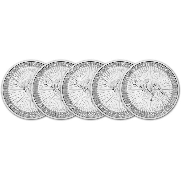 Read more about the article 2023 P Australia Silver Kangaroo 1 oz $1 BU – Five 5 Coins