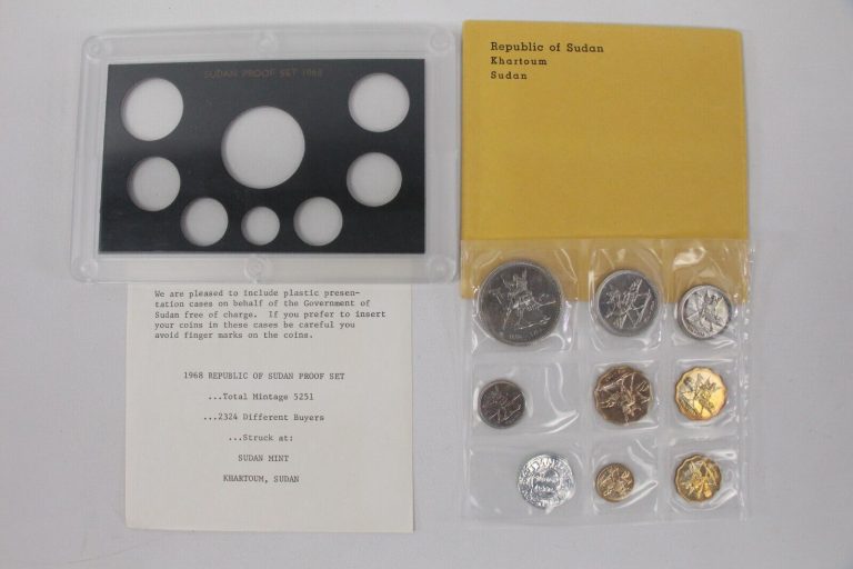 Read more about the article 1968 South Sudan Proof Coin Set – 8 Coins