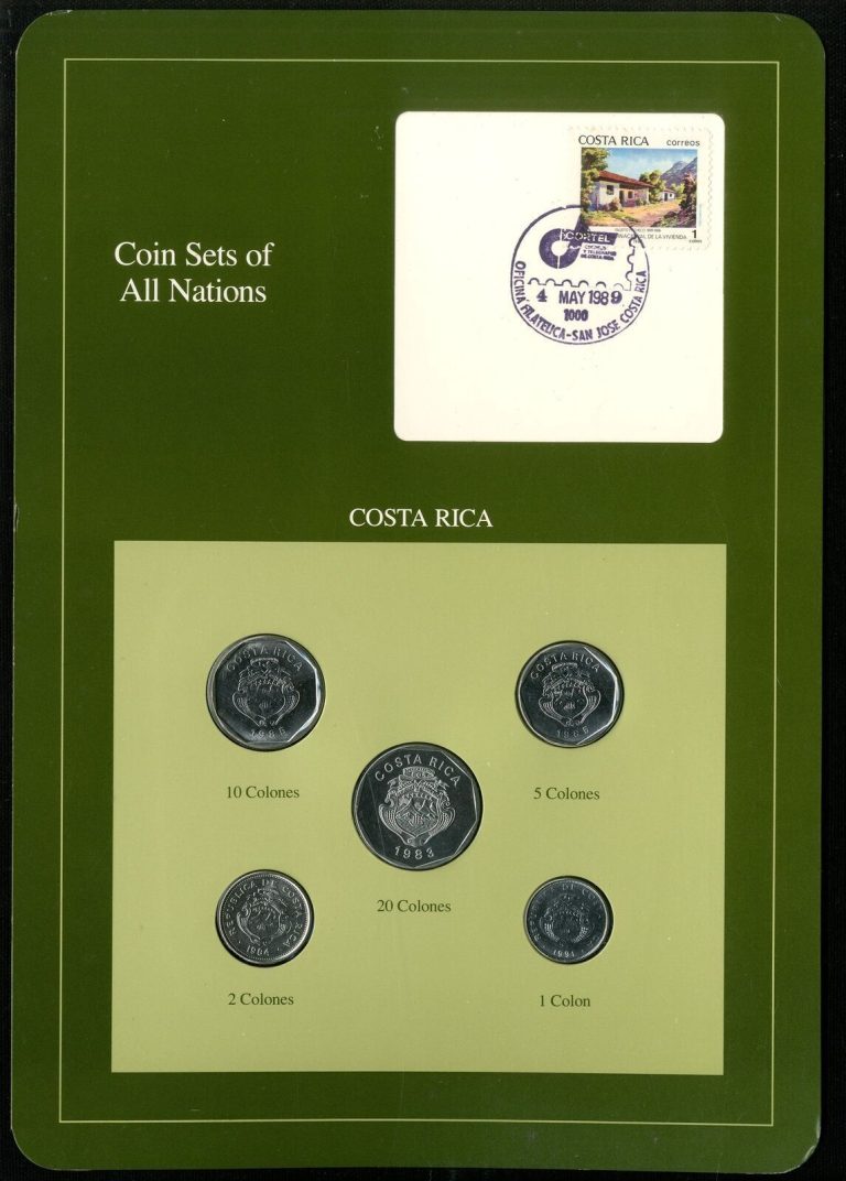 Read more about the article Costa Rica: Coin Sets of All Nations 1983-1991 – UNC