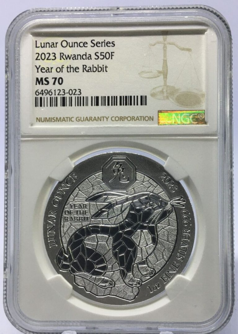 Read more about the article NEW 2023 Rwanda Lunar Year of the Rabbit Silver Coin NGC MS 70