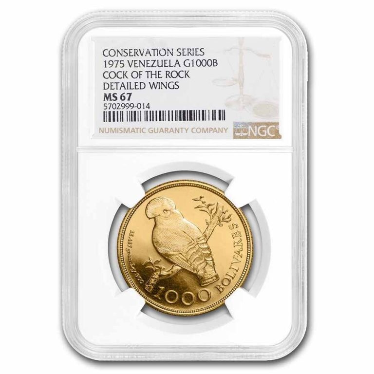 Read more about the article 1975 Venezuela Gold 1000 Bolivares Cock of the Rock MS-67 NGC – SKU#270932