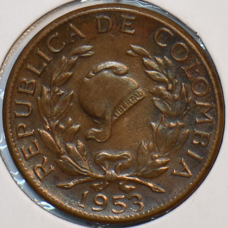 Read more about the article Colombia 1953 B 5 Centavos 152179 combine shipping